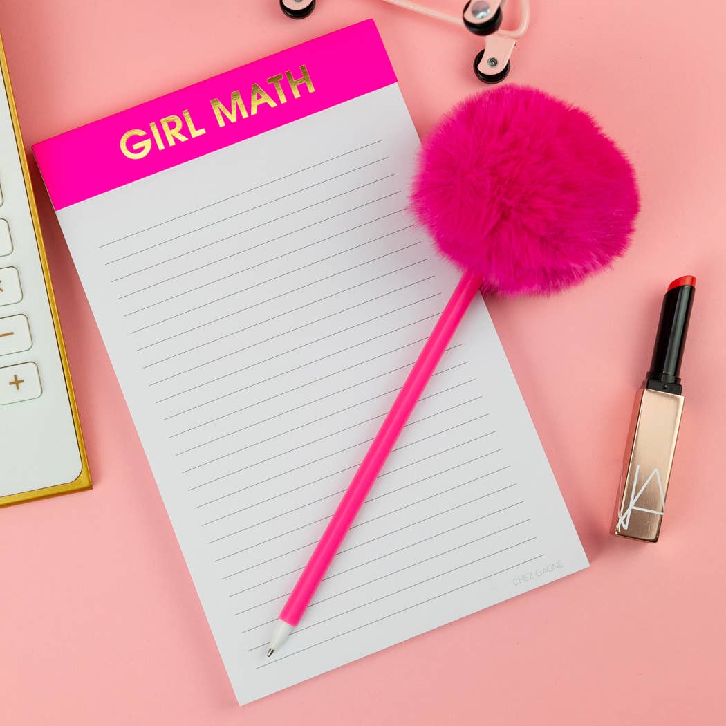 Girl Math Lined Notepad