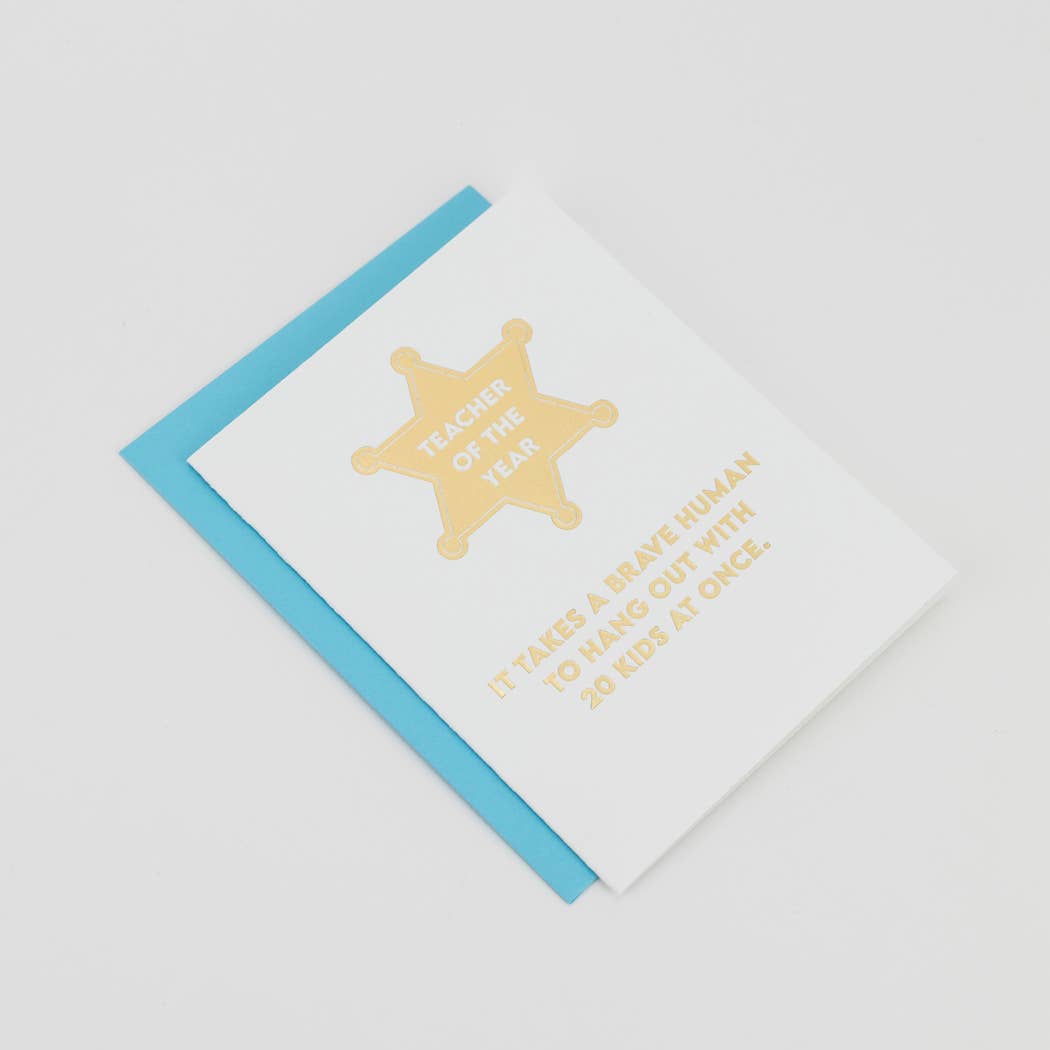 Teacher of the Year Card