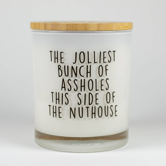 Jolliest Bunch Funny Christmas Candle