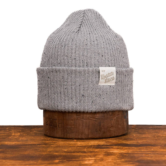 Grey Fleck Super Fine Upcycled Cotton Beanie