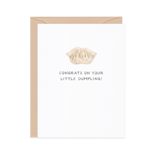 Little Dumpling — Asian Food Pun New Baby Card