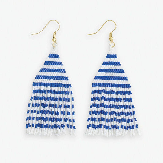 Lexi Horizontal Stripes Beaded Earrings