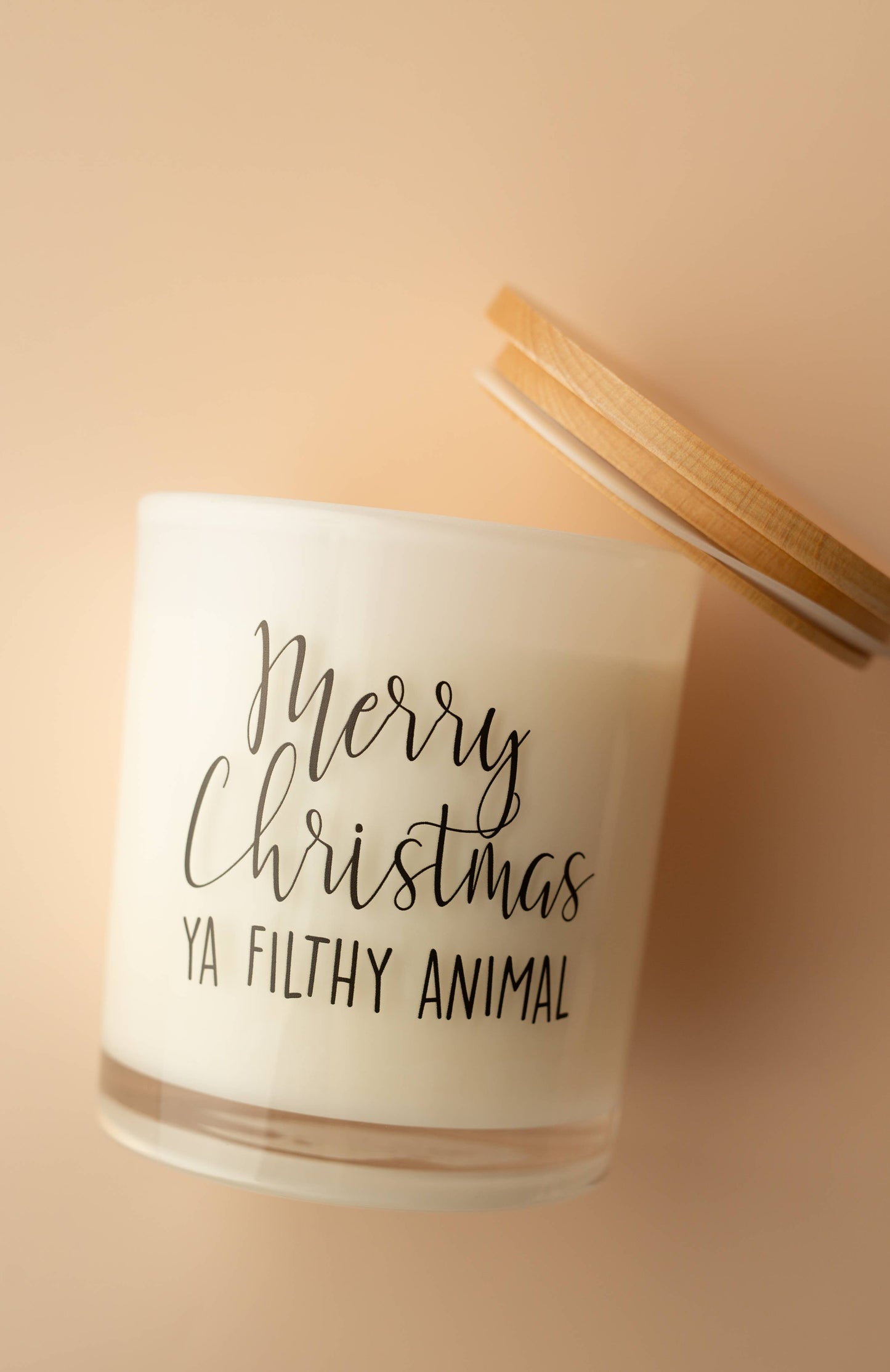 Merry Christmas Ya Filthy Animal Candle