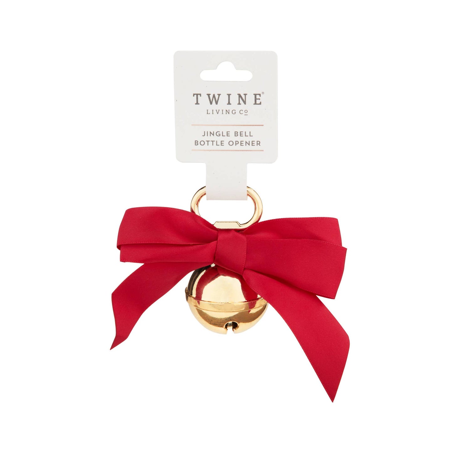 Gold Plated Metal Jingle Bell Bottle Opener