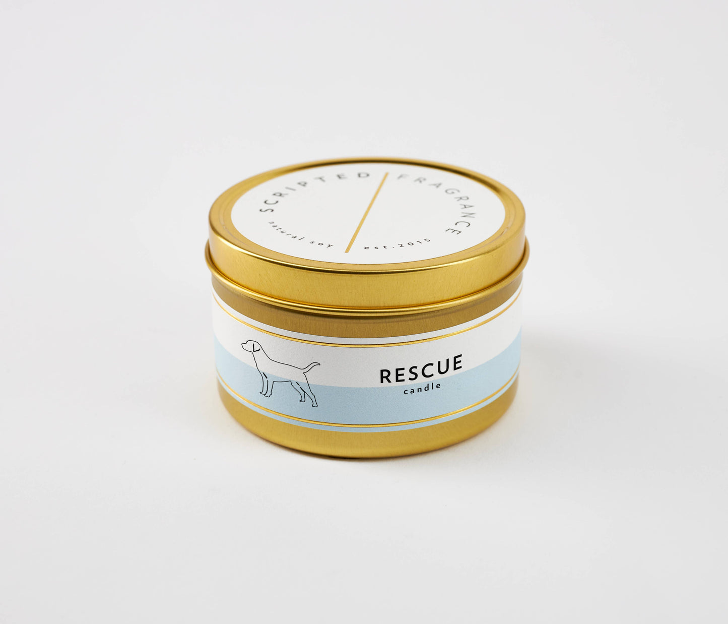 Rescue Dog Breed Soy Candle: Reusable Rocks Glass