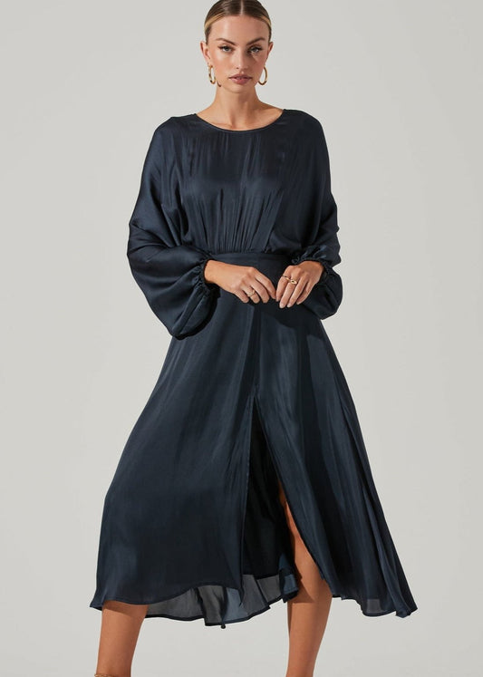 Marin Dolman Dress - Midnight Blue