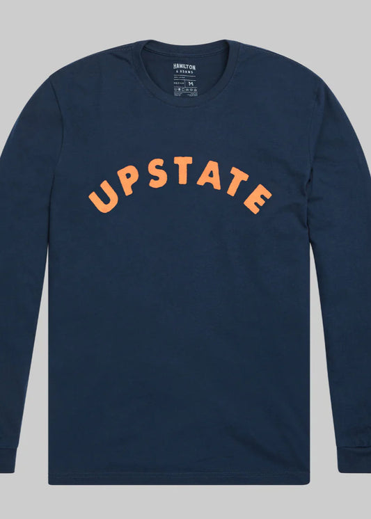 Upstate Long Sleeve Navy/Orange