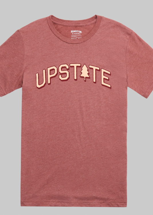 Red Upstate Tree Arch Tee