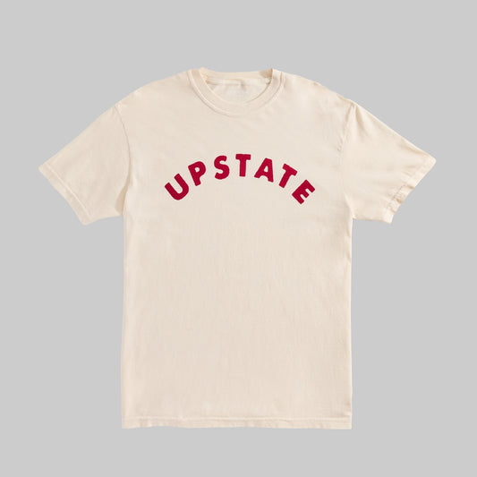 Upstate Tee - Ivory and Red