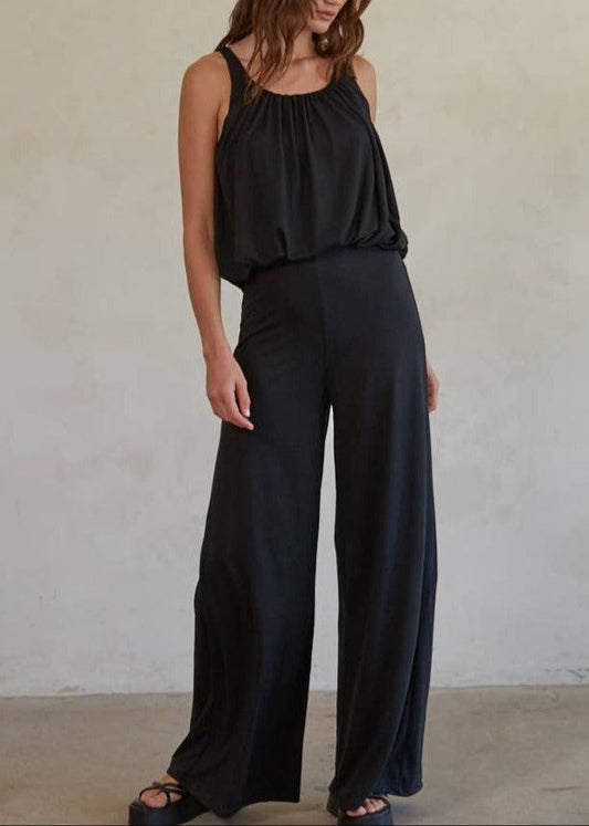 Knit Wide Leg Jumpsuit