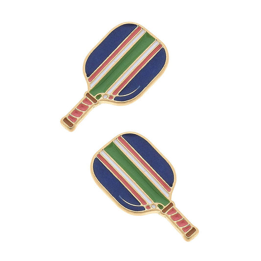 Ellie Pickleball Paddle Stud Earrings