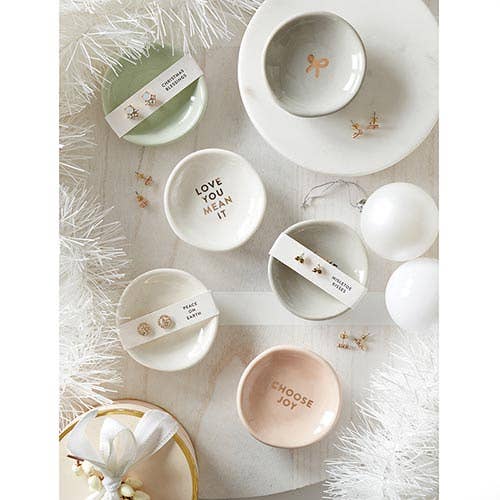 Joy to the World Earring and Dish Set