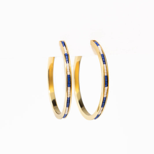 Lulu Hoop Earring With Seed Beads