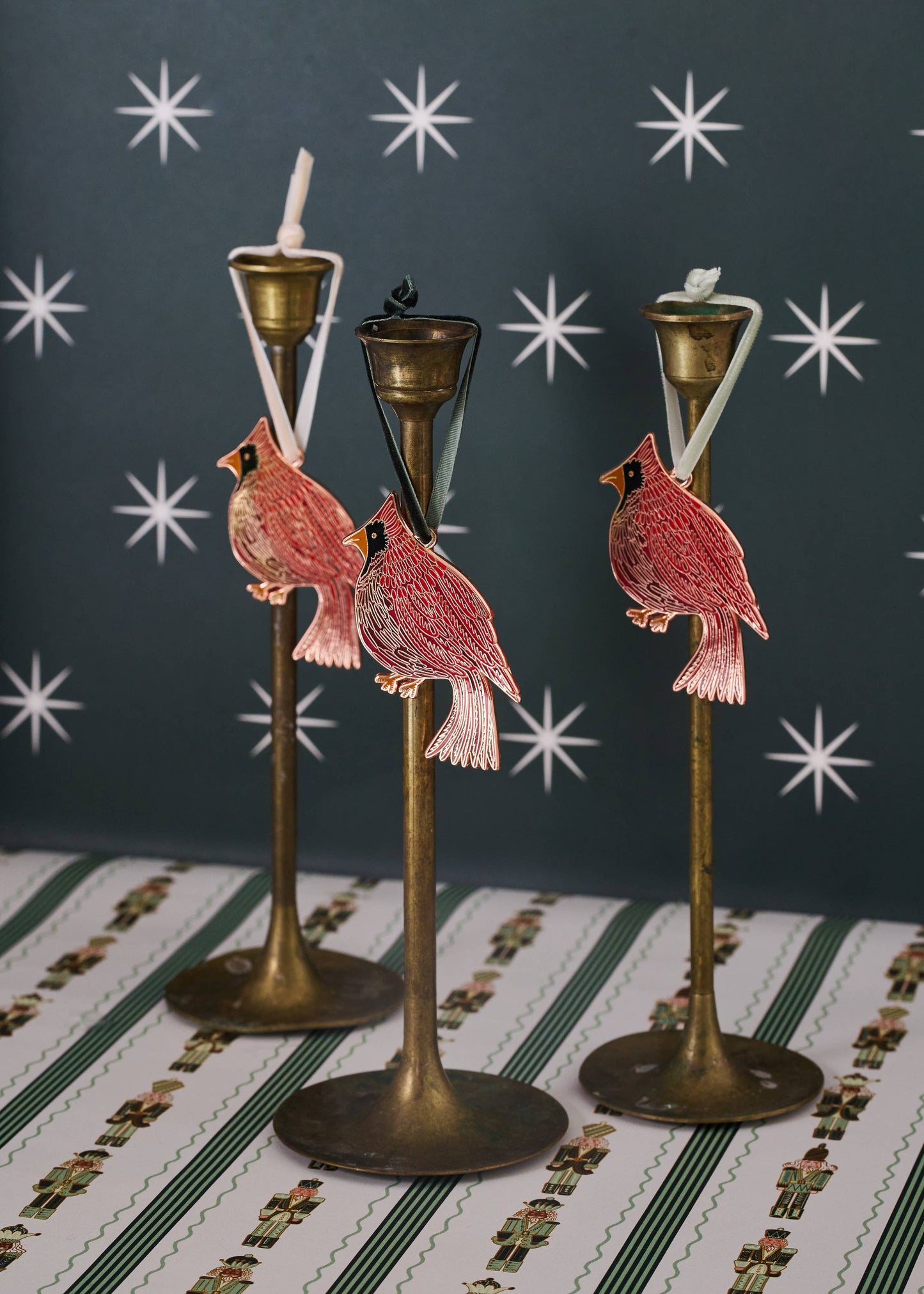 Cardinal Enamel Christmas Tree Ornament