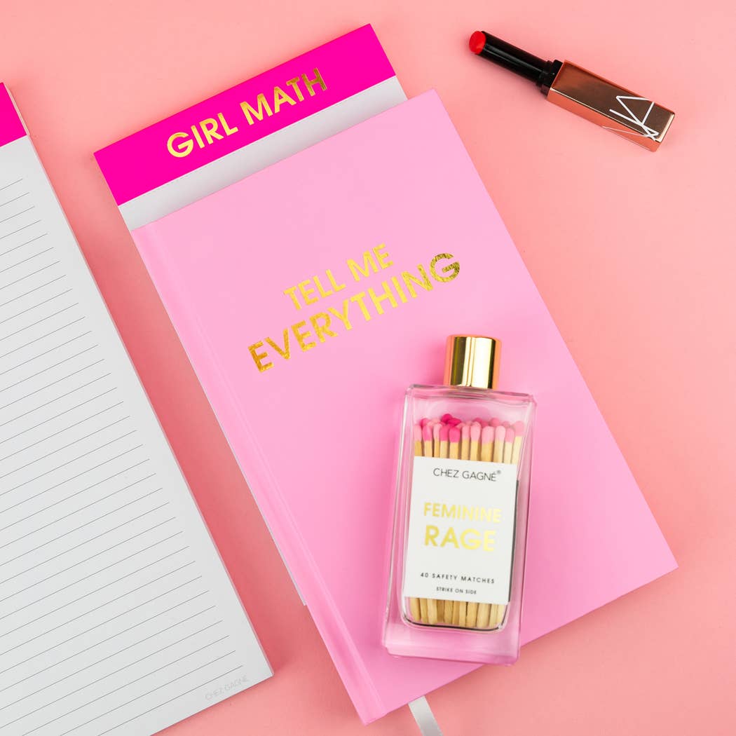 Girl Math Lined Notepad