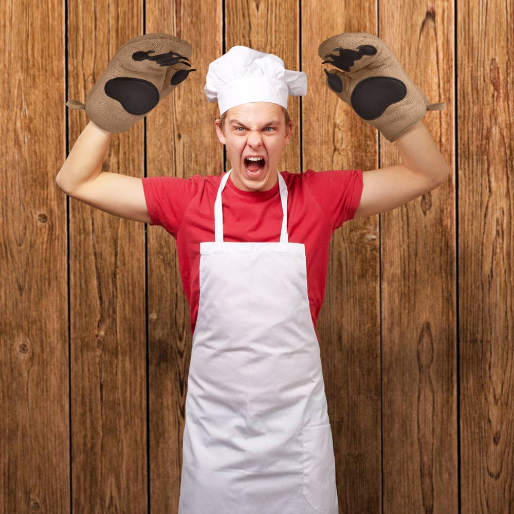 Bear Hands Oven Mitts