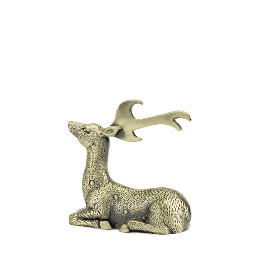 Gilded Brass Finished Deer Beer Bottle Opener