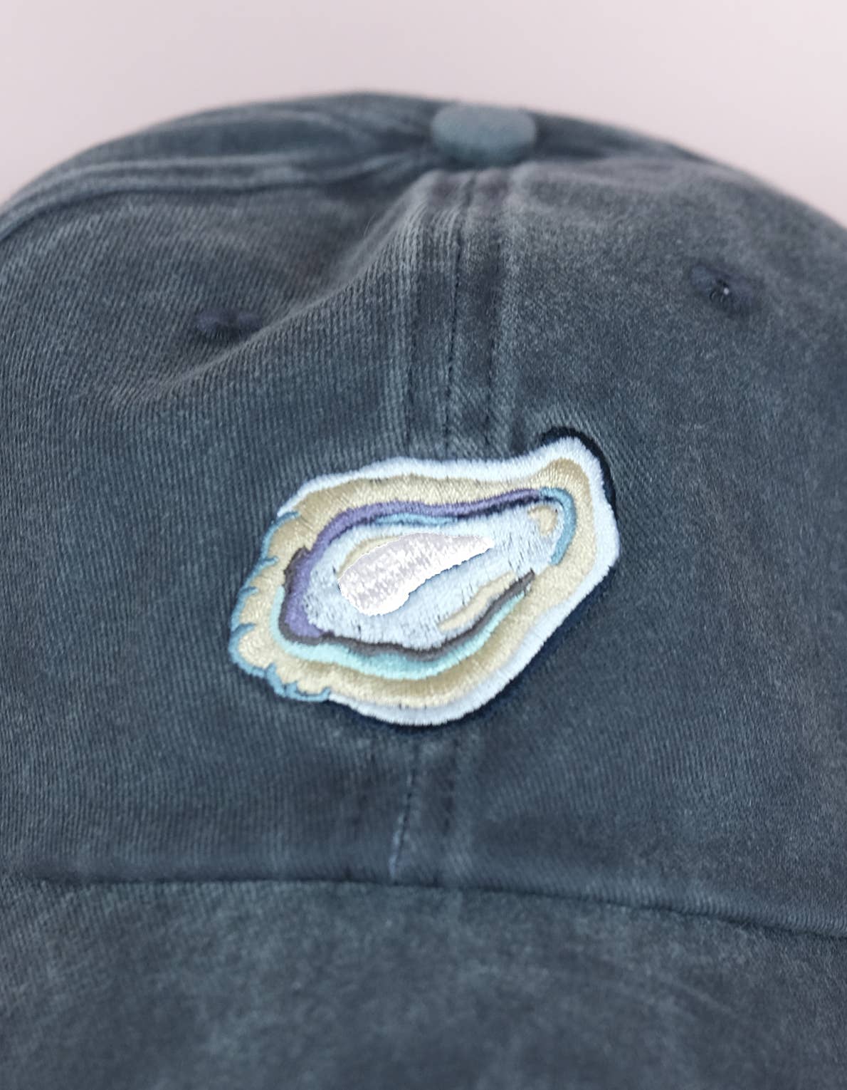 Embroidered Oyster Baseball Hat