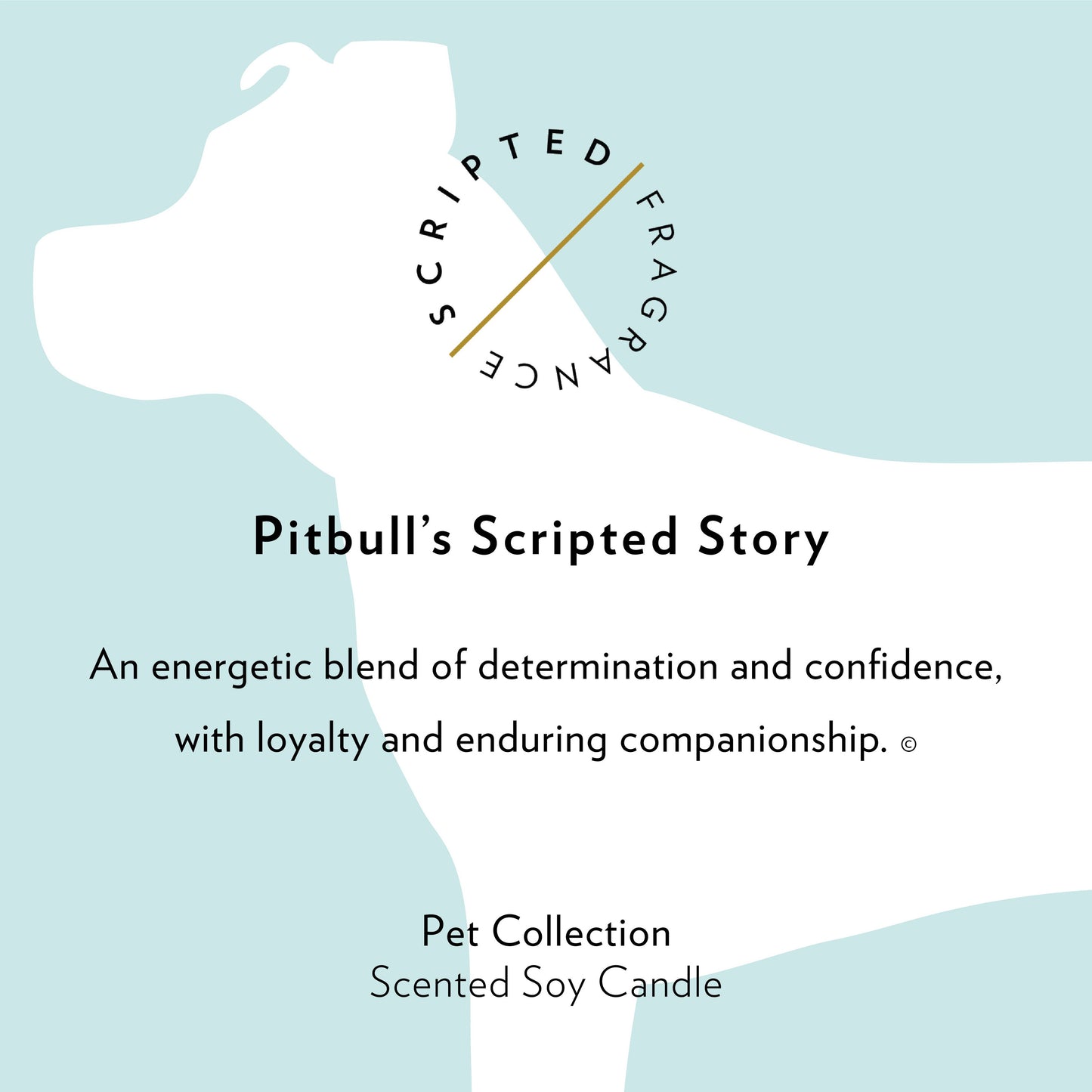 Pitbull Dog Breed Soy Candle: Reusable Rocks Glass