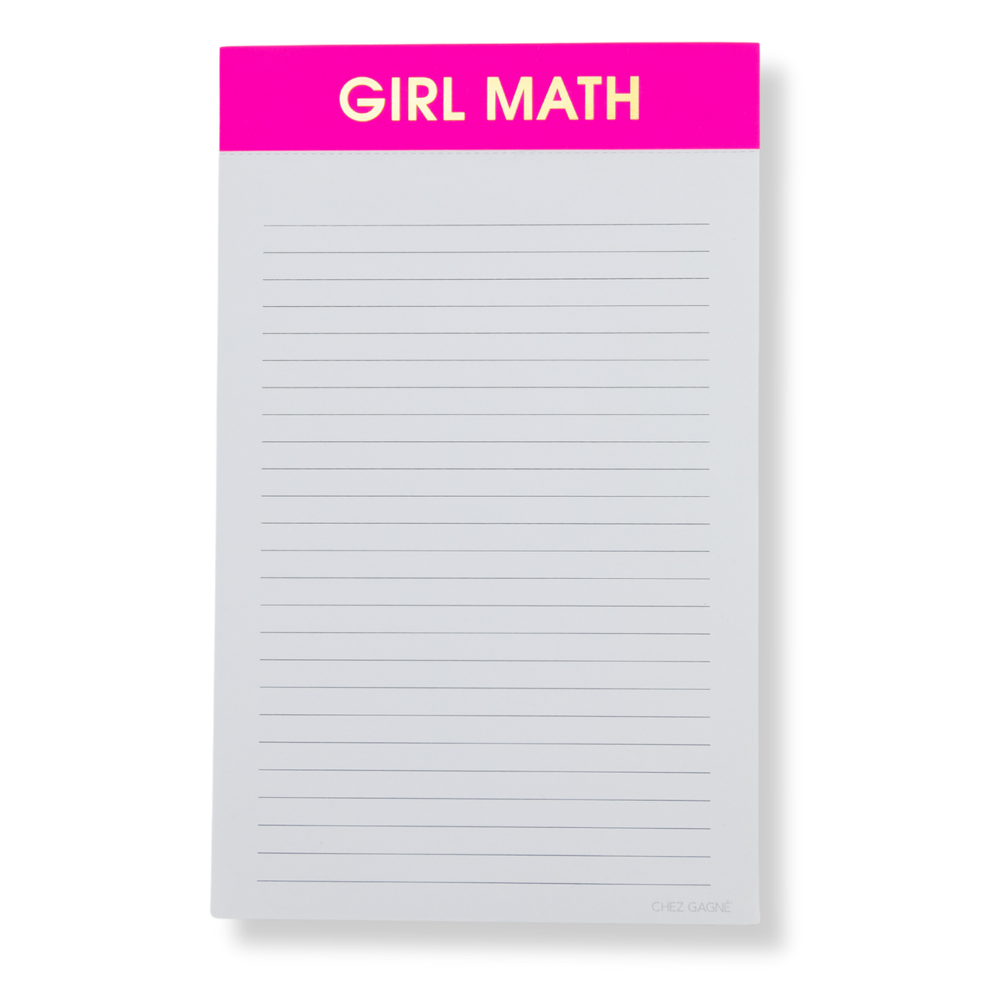Girl Math Lined Notepad