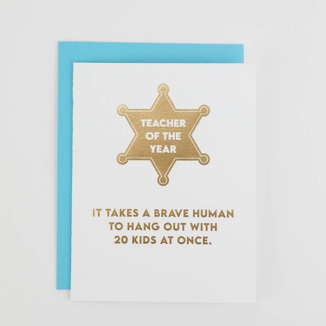 Teacher of the Year Card