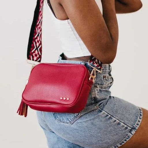 Willow Camera Crossbody Bag Red