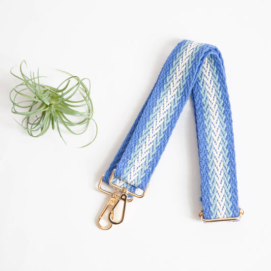 Blue Stripe Shoulder Strap