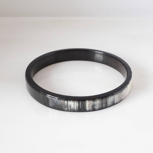 Buffalo Horn Bangle- Black