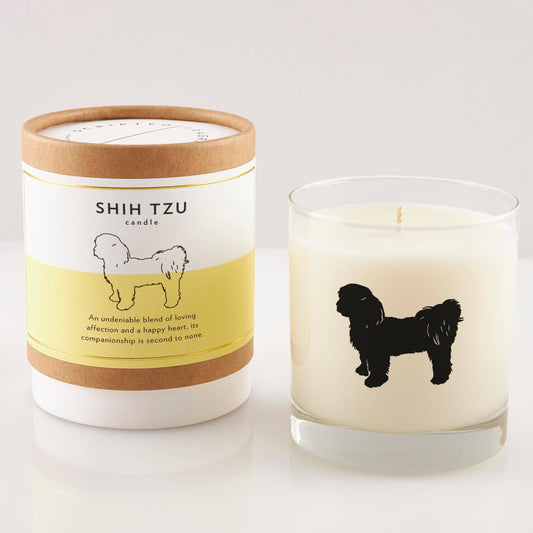 Shih Tzu Candle & Glass