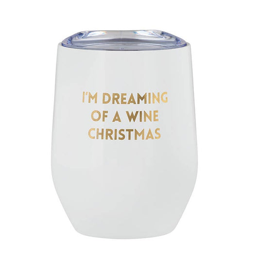 Wine Christmas Tumbler 12oz