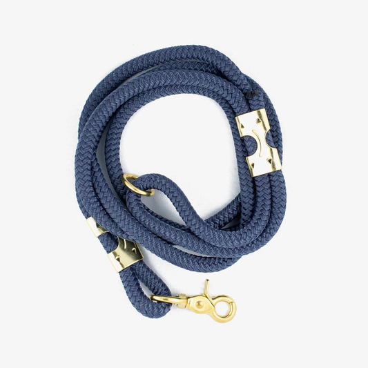 Navy Rope Leash