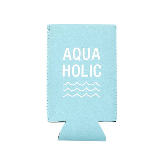 Aquaholic Slim Tall Koozie