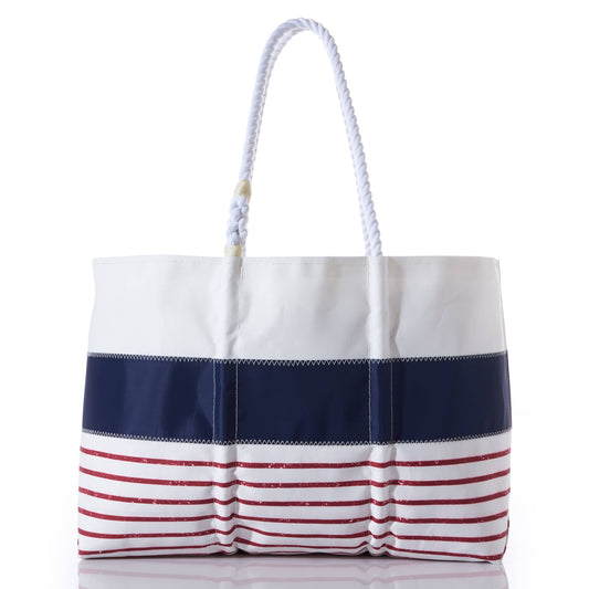 Sea Bags - Red Mariner Stripe Tote