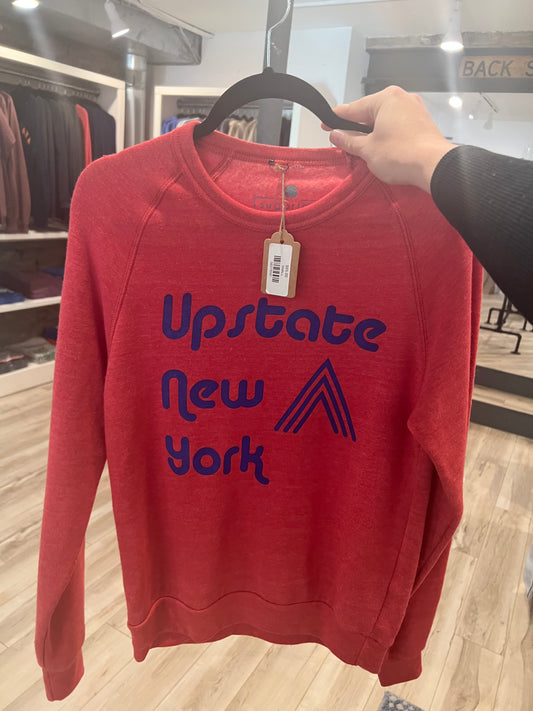 Upstate Red/Blue Retro Crew