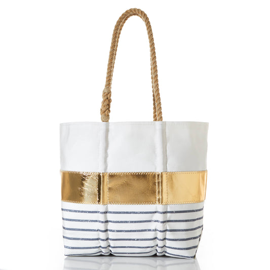 Sea Bags - Grey Mariner Stripe Tote