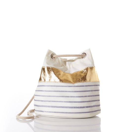 Sea Bags - Grey Mariner Stripe Bucket Bag