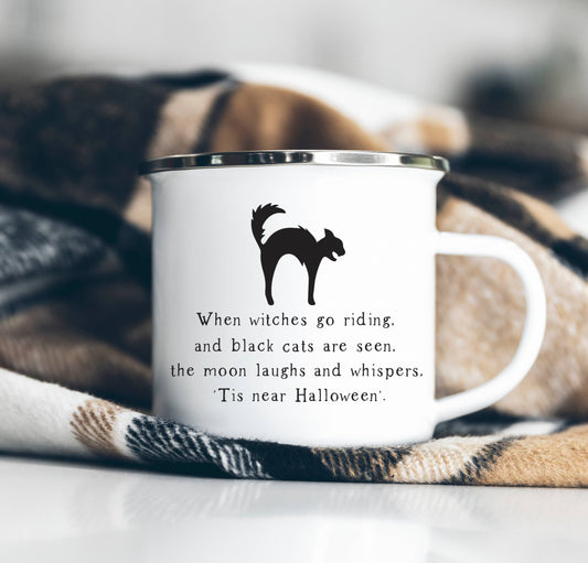 Black Cat Camp Mug